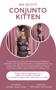 Conjunto Kitten Negro