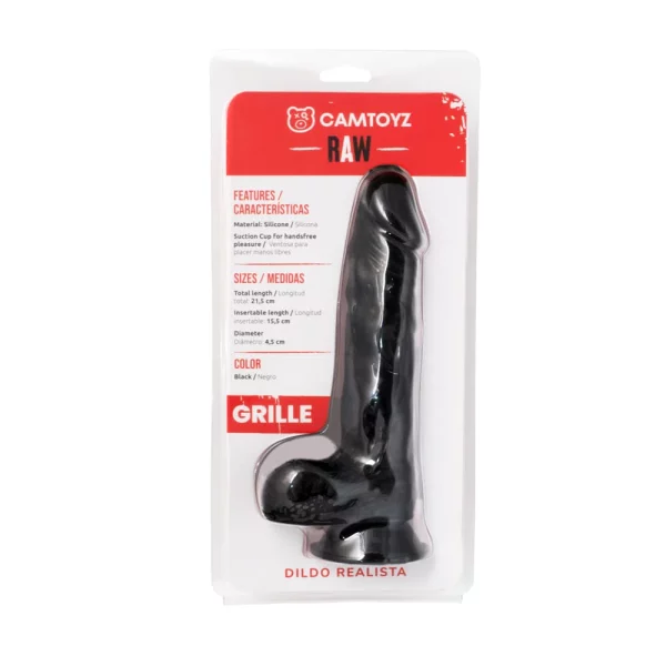 Dildo Realista Grille 21,5 cm Negro