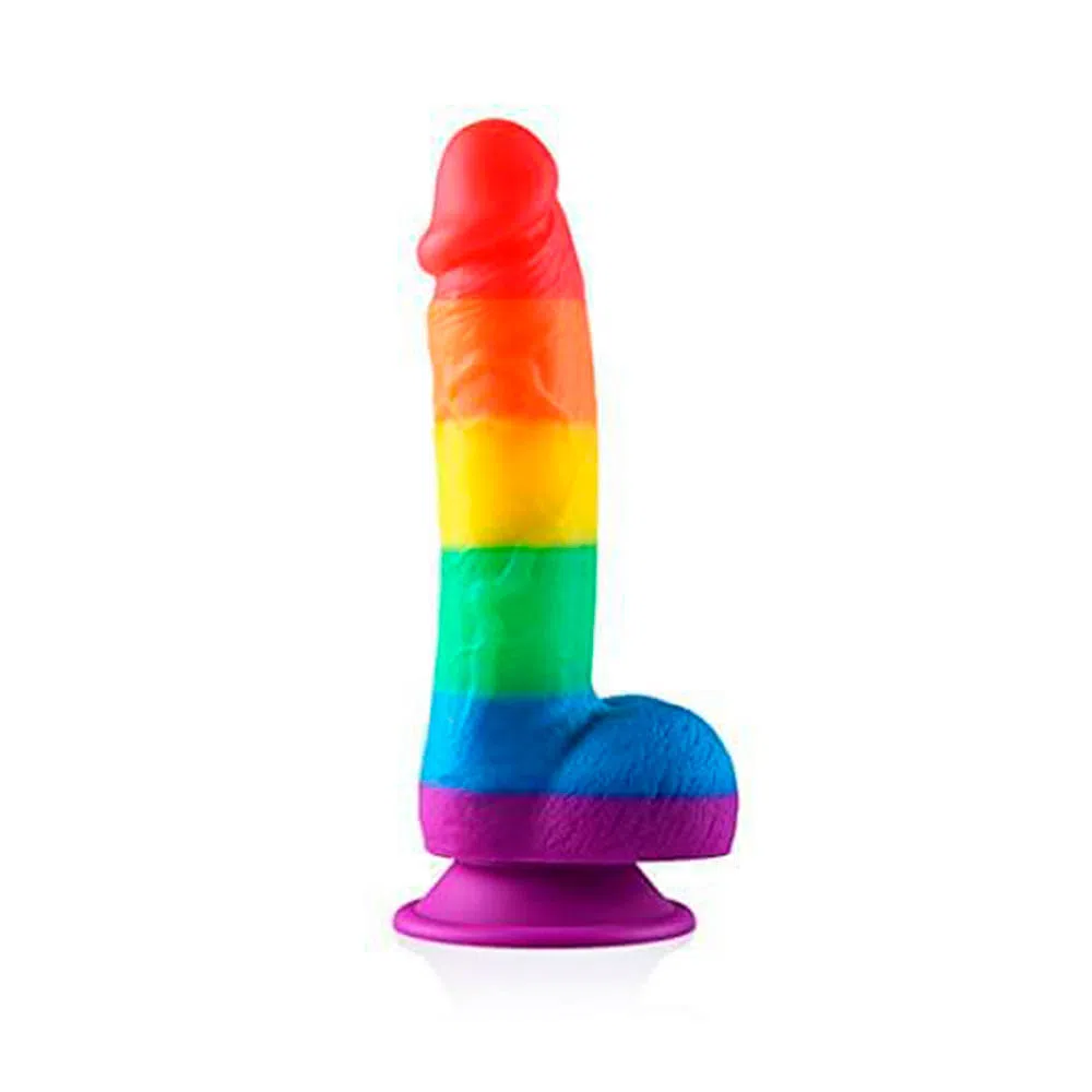 Dildo Realista Arcoíris 20 cm Arcoíris